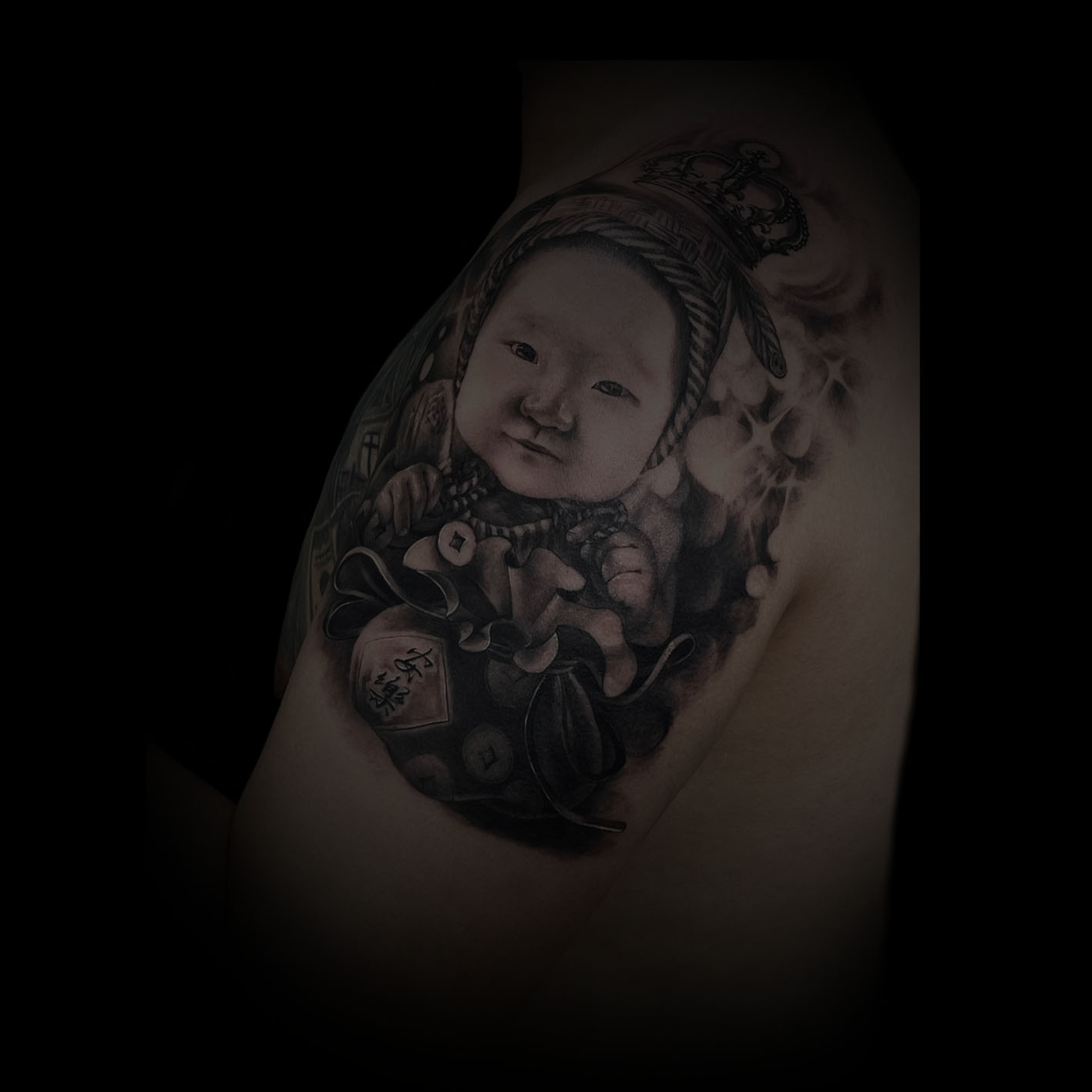 西藏肖像纹身写实纹身